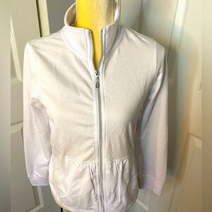 NWT White Light Weight Cotton Jacket by Coral Bay